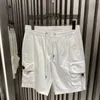 Pantaloncini da uomo Cinessd Summer Personality Triangle Mark Casual Multi-task Workwear 2024 Lace-up sciolto