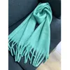 Scarves High Quality 2 Color Women's Runway Mohair Scarfs Fashion Versatile Soft Scarf Leisure Outdoor Warm Shawl Autumn Winter 2023