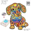 Puzzles Animal en bois Puzzle tortue chien renard bricolage pour Adts enfant décompression jeux interactifs anniversaire livraison directe jouets Gif Oti43