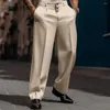 Męskie garnitury 2023 STAD PIESZŁOWA Formalne szerokie nogi spodnie Mężczyźni elegancka impreza weselna spodni plus size męski mody Triple Buttons Suit