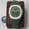 4 Colour Watches For Men 40mm Watch Automatic Cal 324 SC Green Gray Blue Dial 5167 Eta Rubber Strap ZF Factory Men's Wristwat3128