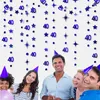 Party Decoration Royal Blue 40th Happy Birthday Banner Decorations 40 Circle Dot Twinkle Star Garland For Year Old Anniversary Supplies