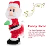 Giocattolo di Natale Natale elettrico Bambola di Babbo Natale che canta Twerking Figura giocattolo a batteria Wiggle Hip Ornamento Regalo di Natale per bambini 231208