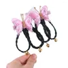 Accessoires pour cheveux, couvre-chef papillon, poignée avec nœud, épingles à cheveux de l'année chinoise, Clips pour enfants, perruques à fleurs