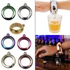Hip Flasks 3.5oz Whiskey Bracelet Jug Hip Flask Stainless Steel Alcohol Camping Flagons Drinkware Supply Colorful flagon Funnel Bangle 231211
