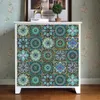 Adesivi murali Onirico Blu Mandala Stile Strisce Piastrelle Adesivo Trasferimenti Coperture per Cucina Bagno Impermeabile Peel Stick Art Mural 231211