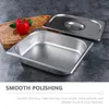 Plates Stainless Steel Tray Buffet Server Dishes Serving Holder For Plate Fruit Party Metal