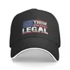 Ball Caps myślą, chociaż jest to legalna amerykańska flaga baseballowa sporty tato kapelusz czarny ciężarówek mężczyzn mężczyzn kobiet