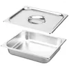 Plates Stainless Steel Tray Buffet Server Dishes Serving Holder For Plate Fruit Party Metal