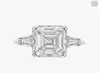 NYA REAL 925 Sterling Silver Luxury Asscher Cut Diamond Wedding Engagement Ring for Women Silver Stradiant Cut Ring smycken N644547623