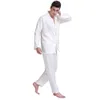 Nachtkleding voor heren Zijden satijnen pyjama voor heren Pyjama Pyjamaset PJS Nachtkleding Set Loungewear U.S.S M L XL 2XL 3XLL 4XL Plus Gestreept 231211