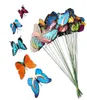 7cm Artificial Butterfly Garden Decorations Simulation Butterfly Stakes Yard Plant Lawn Decor Fake Butterefly Random GB9608063970