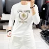 2023 nuovi uomini delle donne designer moda uomo t-shirt cotone di alta qualità casual tees manica lunga di lusso hip hop streetwear t-shirt