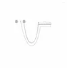 Dangle Earrings Pearl Ear Cuff For Women 2023 Trend Dainty Zircon Unique Chic Design Kpop Boho Long Tassel Clip On Egirl