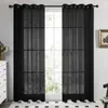 Curtain 2 Panels White Sheer Chiffon Backdrop Window Curtains For Bedroom Living Room Yard Birthday Party Wedding Arch Shower