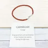 MG0146 Ganzes natürliches Karneol-Fußkettchen Handgefertigter roter Achat Damen-Mala-Perlen-Fußkettchen 4 mm Mini-Edelsteinschmuck250S