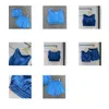 Sports two sets of women's summer blue fresh wear cool all fashion trend high street vest top shorts bright color design waterproof breathable sweatproof luxury set