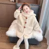 Down Coat Winter Jacket och för Girls Kid Baby Parka Hooded Girl Fleece Children Cloths Coats