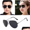 Lunettes de soleil hommes classique marque rétro cadre pilote lunettes de soleil hommes pour femmes luxe designer lunettes métal drop livraison mode accessoire Dhxca