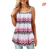 Dames Tanks Dames Bohemen Blouse Mouwloos Vest Los bedrukte tanktops Boho Strand Zomer Casual Grote maten