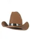 10 StylesFedora Hat Men Women Leopard Belt Bucklet Woolen Felt Hats Western Cowboy Fashion Black Jazz Hat Chapeau Sombrero Mujer 25442624