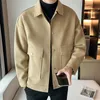 Herrenjacken Hohe Qualität Winter Wolljacke Männer Casual Business Trenchcoat Allgleiches Soziale Männer Kleidung Streetwear Mantel S-4XL 231211