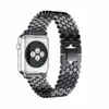 Fiskskala mönster rostfritt stål armband metallklocka rem för Apple Watch Series 8 7 6 4 band med adapterkontakt armband iwatch 45mm 38 42mm 40mm 44mm 49mm