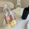 Bottiglie d'acqua Bottiglia di plastica di grande capacità da 500 ml per bere a prova di perdite con segni di tempo Regali di Natale per ragazze V4Y4