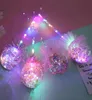 Lightup Magic Ball Wand Glow Stick Witch Sihirbaz Led Sihirli Değnek Doğum Günleri için Çılgın Oyuncak Cadılar Bayram
