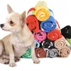 Kennels husdjur filt liten tass tryck handduk katthundar fleece mjuk varmare härliga filtar sängar kudde matta hund täcker 32 färger fmt2082