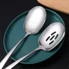 Spoons Restaurant Dinnerware Cooking Stainless Steel Tableware Buffet Utensils Slotted Scoop Serving Spoon