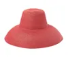 Novas mulheres chapéu de palha de aba larga moda palco passarela forma côncava chapéus fedora verão praia cordão proteção solar boné yl56553216