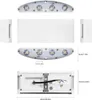 Lâmpada de parede Luz moderna 8W LED branco Sconce Up Down Alumínio Waterproof Spot Night para sala de estar