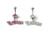 d0922 bitch belly navel button ring mix colors01234561378268