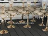 Nowy styl miski kwiatowe Top Crystal Candelabras Crystals Stół ślubny centralne 012368366344