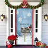 Рождественские украшения, украшение для двери, подвесной тканевый чехол, Рождественский фон, баннер для новогодней вечеринки 2024, дом Decorvaiduryd