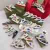 Designerschoenen Screener Sneakers Vuile schoenen Herenschoenen Klassiek Vintage lederen websneaker Lage damestrainer Groene streep sneakers met doos