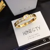 Womens Luxury Designer Bangle Classic Style Charm Gift Bangle Stainless Steel High Quality Waterproof Letter Gold Plated Bnagle