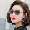 Nouvelles lunettes de soleil polarisées à la mode pour femmes, lunettes anti-UV pour la conduite, édition coréenne, petit visage, monture ronde, lunettes de soleil unies,