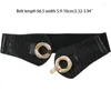 Cintos de cinto de fivela ampla cinturão vintage da cintura Retro PU Couro