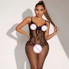 Sexy open kruis bodystockings plus size bodysuit vrouwen erotische lingerie jurk porno ondergoed teddy dameskostuums sex kleding sexy