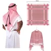 Vêtements ethniques Casquettes musulmanes pour hommes de qualité supérieure Hommes Arabie Saoudite Hijab avec foulard arabe Islam Homme Ropa Hombre