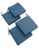 CushionDecorative Pillow Indoor Or Outdoor Square Chair Zippered Seat Cushions Set Set Of 4 20 Inches CD5159133