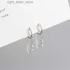 WANTME véritable 925 en argent Sterling bohème pavé Zircon cubain lien chaîne gland boucles d'oreilles pour femmes bijoux accessoires YQ231211