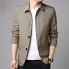 Men's Jackets Men Loose Business Jacket Social Blazer Solid Color Thin Casual For Male Coat Spring Autumn Office Dress Outerwear