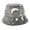 Berets Coral Fleece Bucket Hats Festival Fisherman Hat Cap Blue For Grey Women Men