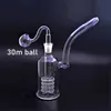 1 Pcs Stereo Matrix Perc Glass Bongs Hookahs Dab Oil Rigs Smoking Fritted Disc Recycler Cigarette Glass Bong Water Pipes with Male Glass Oil Burner Pipes