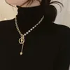 Hänge halsband kpop vintage mynt porträtt hjärtrotes tröja kedja halsband för kvinnor choker kvinnors nacksmycken