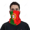 Halsdukar unisex portugal flagga halsduk halsduk hals ansikte mask varmare sömlös bandana huvudbontering cykel vandring