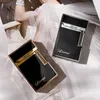 2024 Hot Selling Derui Sound Loud Lighter Creative Butane No Gas Windproof Straight Metal Men's Gift Box Cigarette